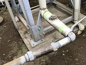 屋内消火設備 逆止弁 交換前