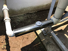 屋内消火設備 逆止弁 交換後