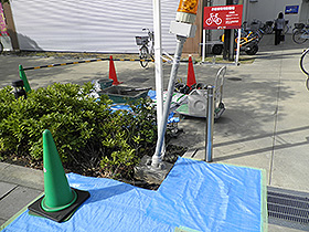 車路回転灯 交換前